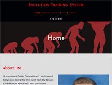 Tablet Screenshot of evolutiontrainingsystem.com